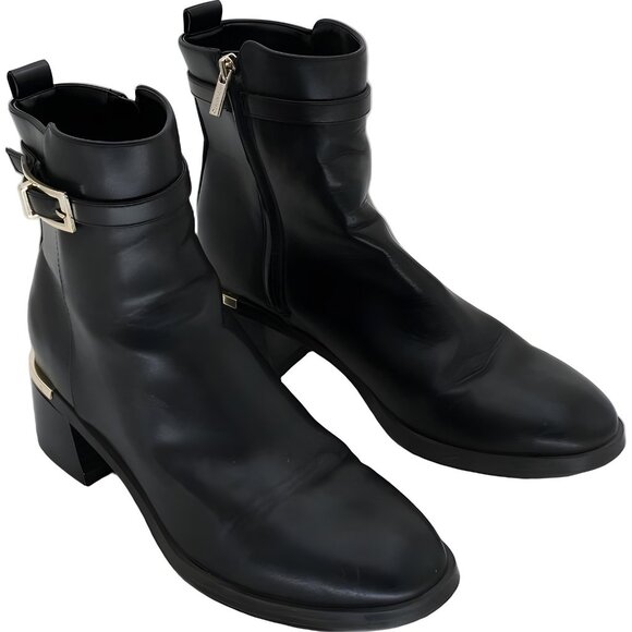 Calvin Klein Women's Jallis Black Ankle Boots Size 8 M - Picture 4 of 6